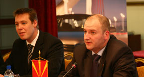 Mr. Ray Power, Chairman of the British Business Group and Mr. Marin Gavrilovski
